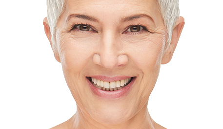 Image of happy middle-aged women with healthy teeth